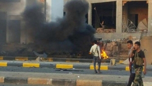 انفجار عنيف بالقرب من مطار عدن الدولي
