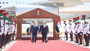 الرئيس المصري في بغداد في زيارة تأريخية