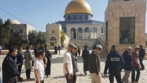 عشرات المستوطنين يجددون اقتحاماتهم للمسجد الأقصى