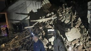 وفاة خمسة أشخاص جراء انهيار مبنى متهالك  شرقي صنعاء