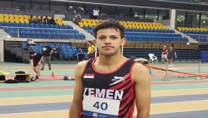 العداء اليمني عبدالله اليعري يحقق برونزية في البطولة العربية لألعاب القوى بمراكش