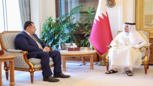 رئيس الحكومة يبحث في الدوحة الدعم القطري لجهود الحل السياسي في اليمن