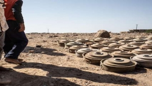 منظمة دولية تعلن رصد 22 ضحية جراء الألغام والذخائر باليمن خلال شهر