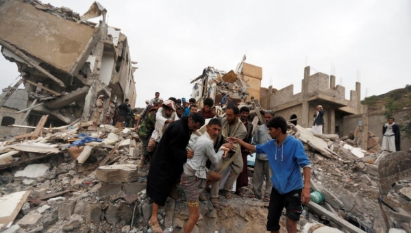 جماعة الحوثي تعلن مقتل وإصابة 12 مدنياً بغارتين للتحالف في صنعاء