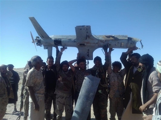 الجيش الوطني يسقط طائرة مسيرة للحوثيين كانت تستهدف حقول النفط  في مأرب