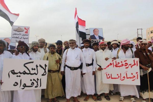 قيادي في اعتصام المهرة يدعو الشعب اليمني إلى الاصطفاف ضد المساعي الاستعمارية شرقي اليمن
