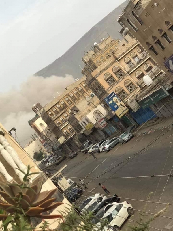 صور وتفاصيل جديدة حول الغارات الجوية التي استهدفت العاصمة صنعاء صباح اليوم