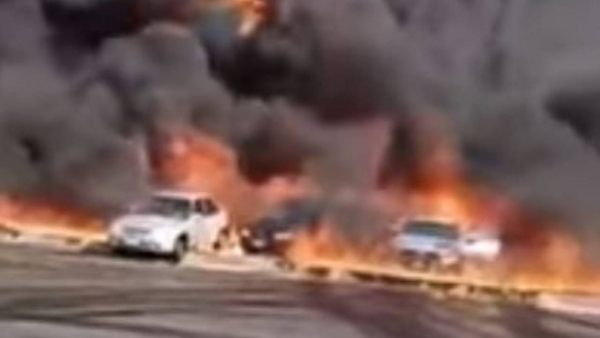 حريق هائل في القاهرة.. و18 سيارة إطفاء تحاول السيطرة عليه