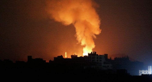 التحالف يعاود قصف مواقع للحوثيين في صنعاء