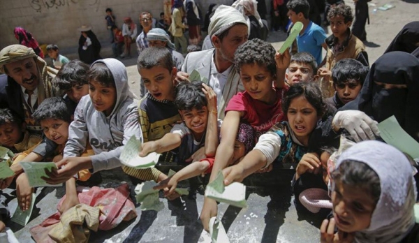 مركز أوروبي: اليمن يذهب نحو المجاعة بفعل الانهيار الاقتصادي وانخفاض المعونات