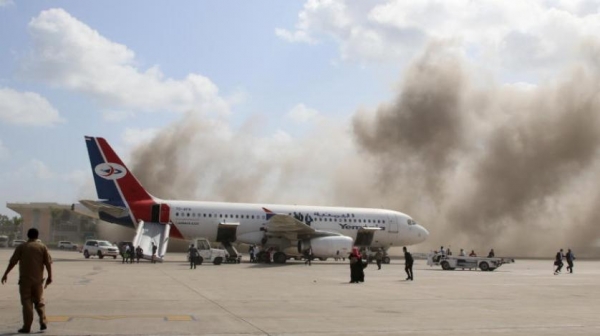 لجنة اعتصام المهرة تدين استهداف مطار عدن وتحمل "الاحتلال" المسؤولية