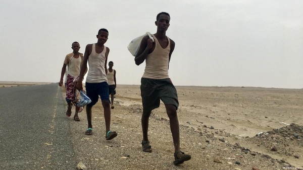 الهجرة الدولية: وصول 77 ألف مهاجر أفريقي إلى اليمن خلال نصف عام