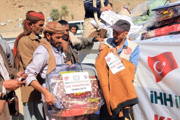تركيا توزع إغاثة إنسانية لأكثر من مليوني يمني منذ 2018