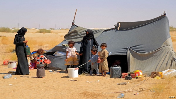 منظمة دولية: النساء والأطفال يتحملون العبء الأكبر في مخيمات النزوح باليمن