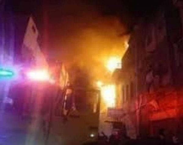 وفاة ثلاثة اطفال اختناقاً إثر حريق اندلع في منزلهم بعدن
