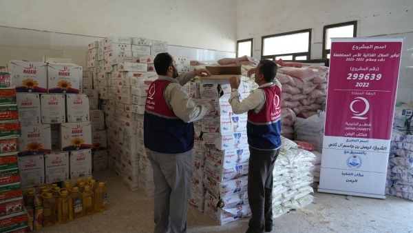 قطر الخيرية تقدم مساعدات إغاثية لمئات الأسر في ذمار