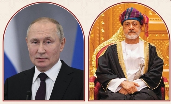 السلطان هيثم بن طارق يبحث مع الرئيس بوتين العلاقات العمانية الروسية