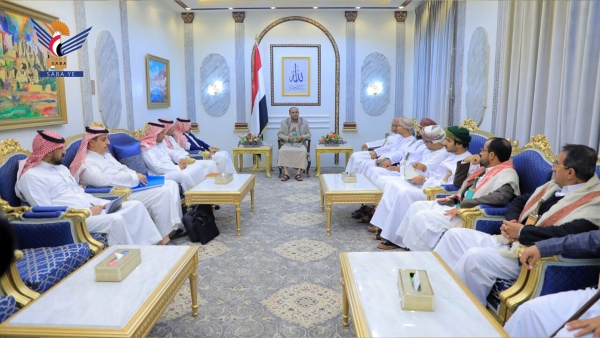 صنعاء.. رئيس المجلس السياسي للحوثيين يستقبل الوفدين السعودي والعماني