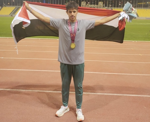 العدَّاء اليمني "عبد الله اليعري" يحرز ذهبية بطولة غرب آسيا لألعاب القوى سباق 800 متر للرجال