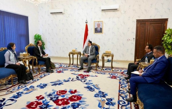 بن مبارك يبحث مع السفير السويسري جهود تحقيق السلام في اليمن