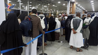 عودة دفعة جديدة من الحجاج اليمنيين عبر مطار صنعاء الدولي
