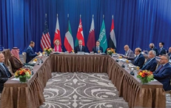 وزراء خارجية التعاون الخليجي وأمريكا يؤكدون دعمهم لعملية سياسية شاملة في اليمن