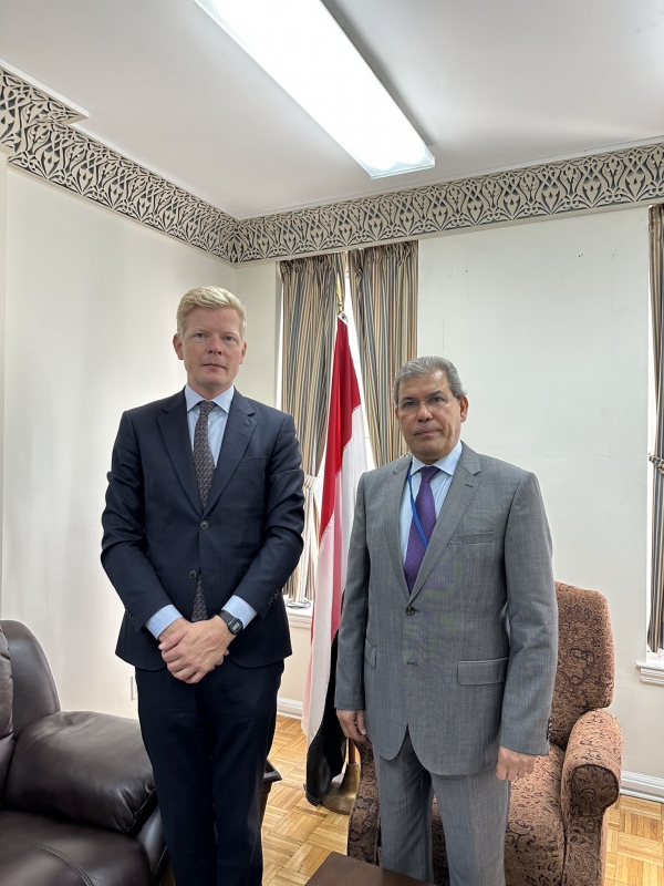 السفير السعدي يبحث مع غروندبرغ سبل تحقيق تسوية شاملة في اليمن