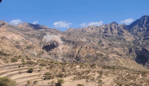 إعلام حكومي: جماعة الحوثي قصفت قرى ومناطق سكنية شمال وشمالي غرب الضالع