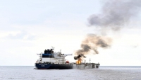 البحرية البريطانية: أضرار بسفينة تجارية تعرضت لهجوم قبالة المخا
